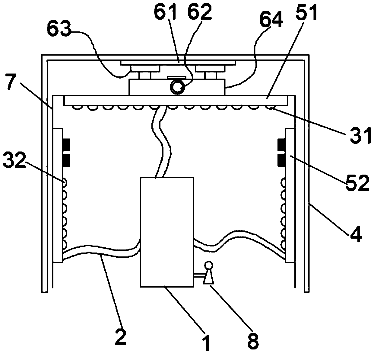 Electric motor coach paint spraying device