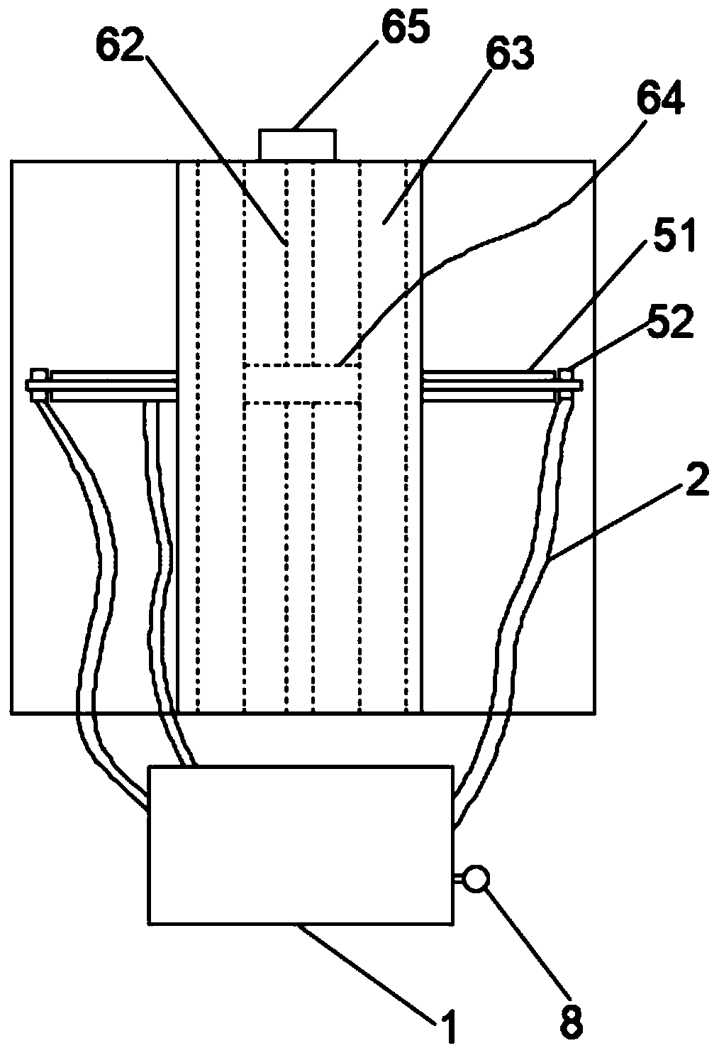 Electric motor coach paint spraying device