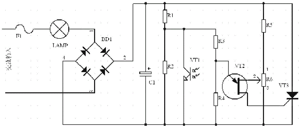 Automatic regulating voltage stabilizing circuit