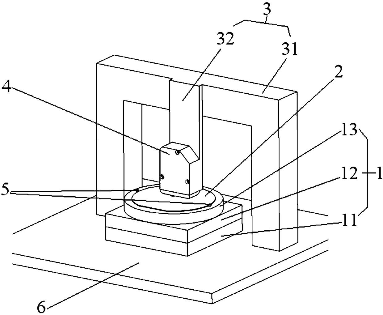 A device for detecting the surface of an optical waveguide wafer