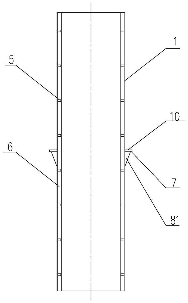 Single-pile foundation supported by inclined piles and construction method of single-pile foundation