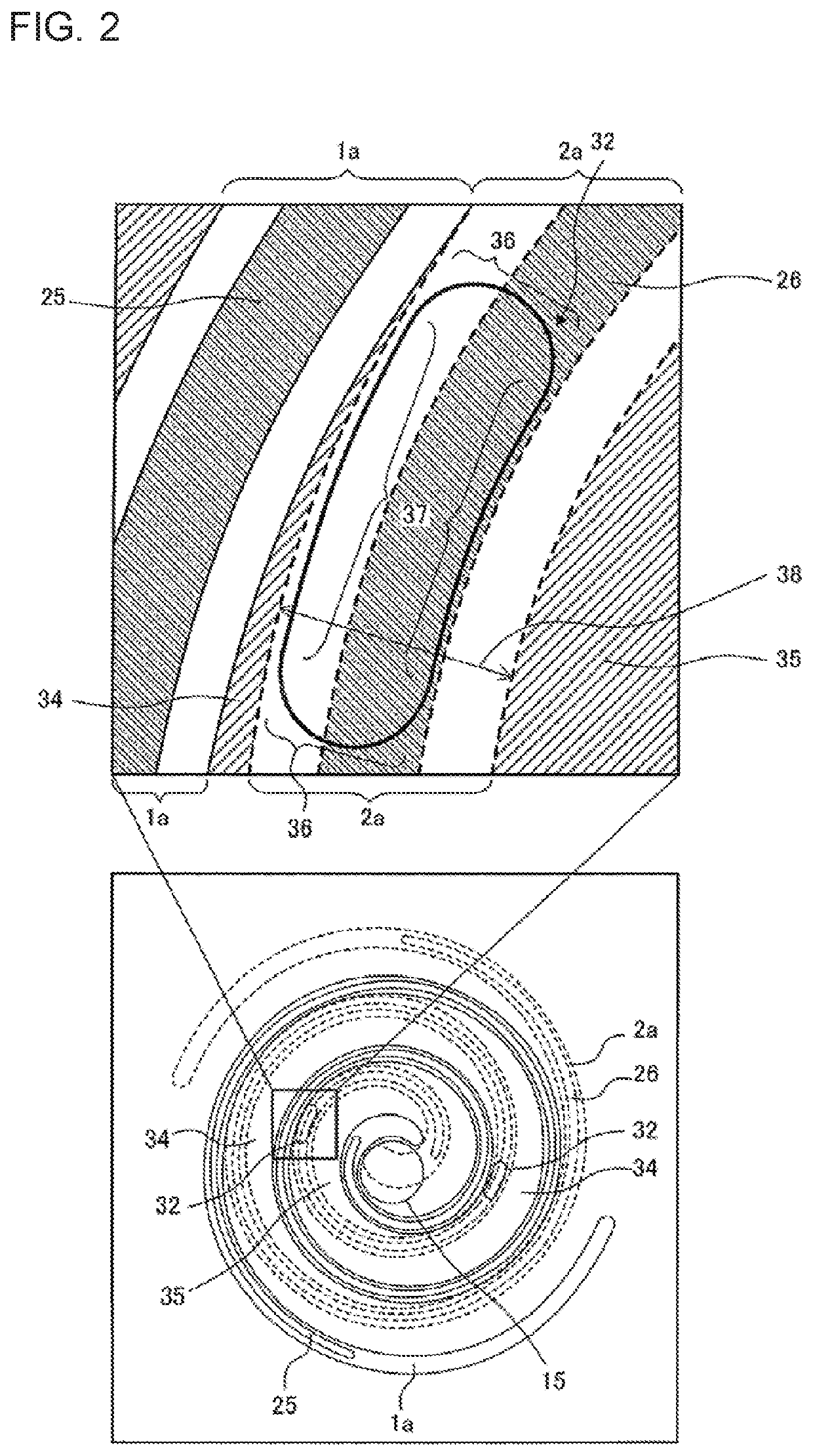 Scroll compressor having sub-discharge port with involute-shaped opening