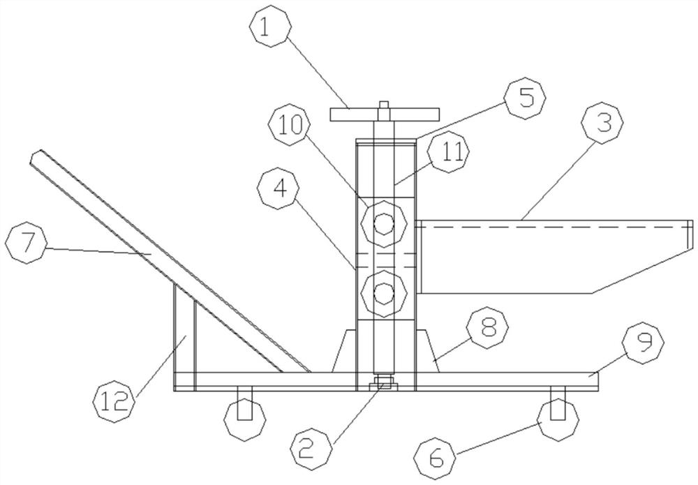 Click disassembling trolley with height-adjustable workbench through screw