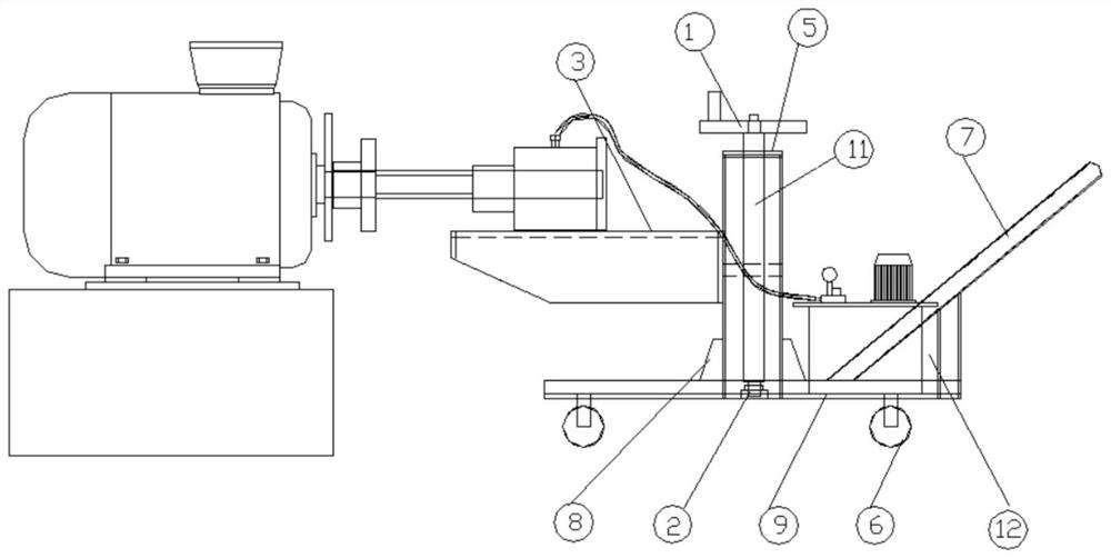 Click disassembling trolley with height-adjustable workbench through screw