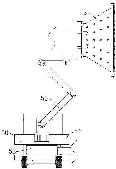 Dust removal adsorption type building block wall surface grinding device based on Bernoulli's law