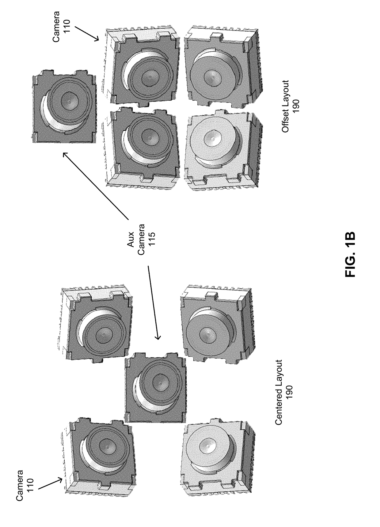 Compact array of imaging devices with supplemental imaging unit
