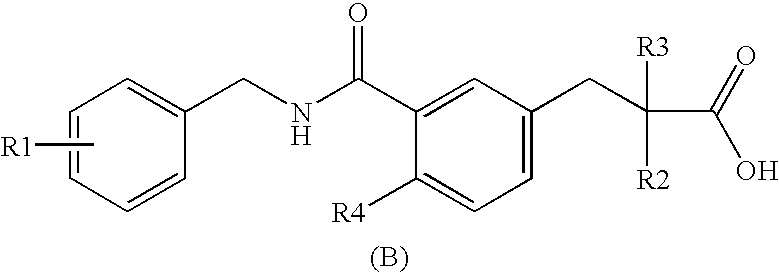 Cyclic amino benzoic acid derivative