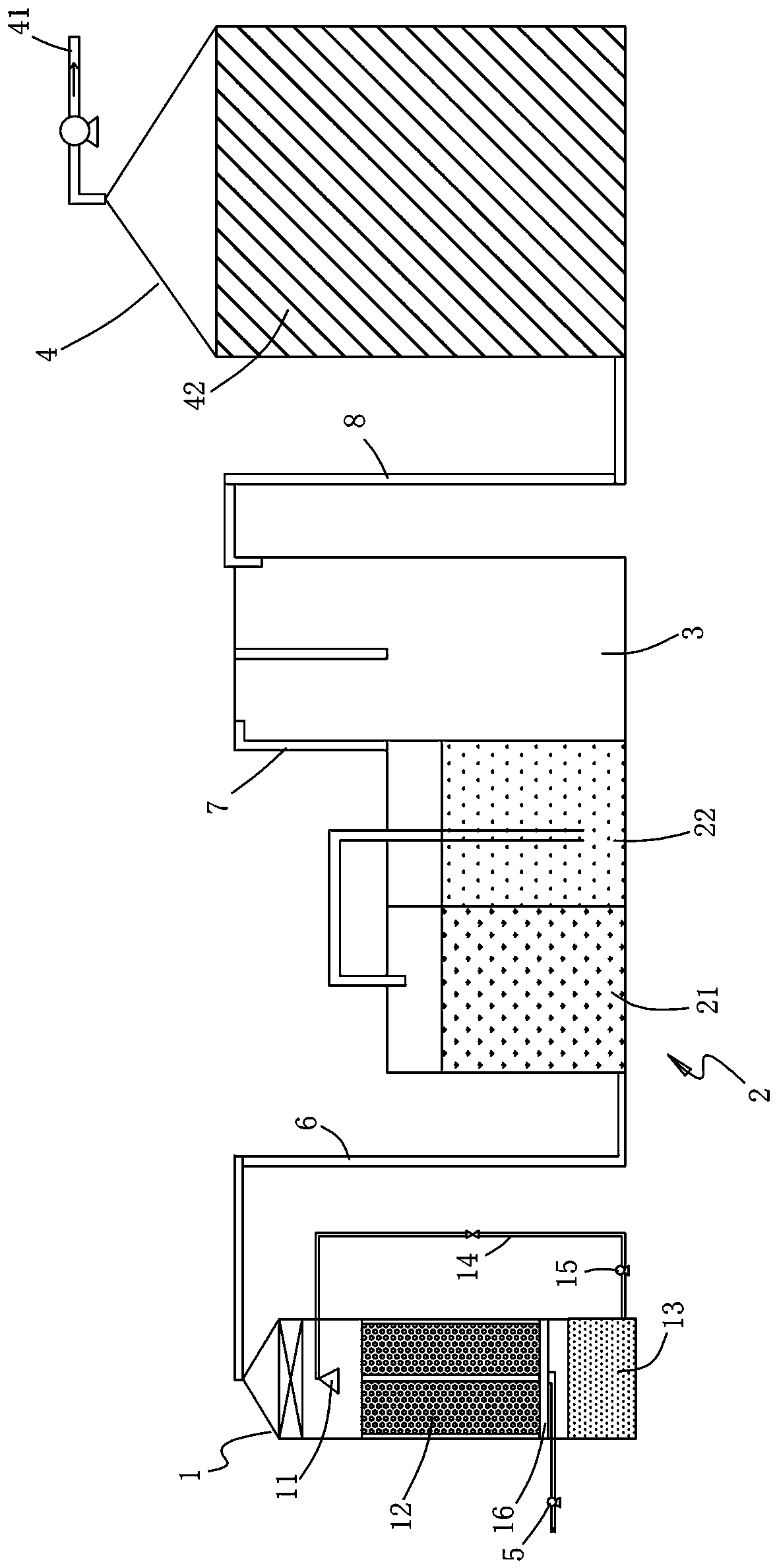 Organic waste gas treatment device and method