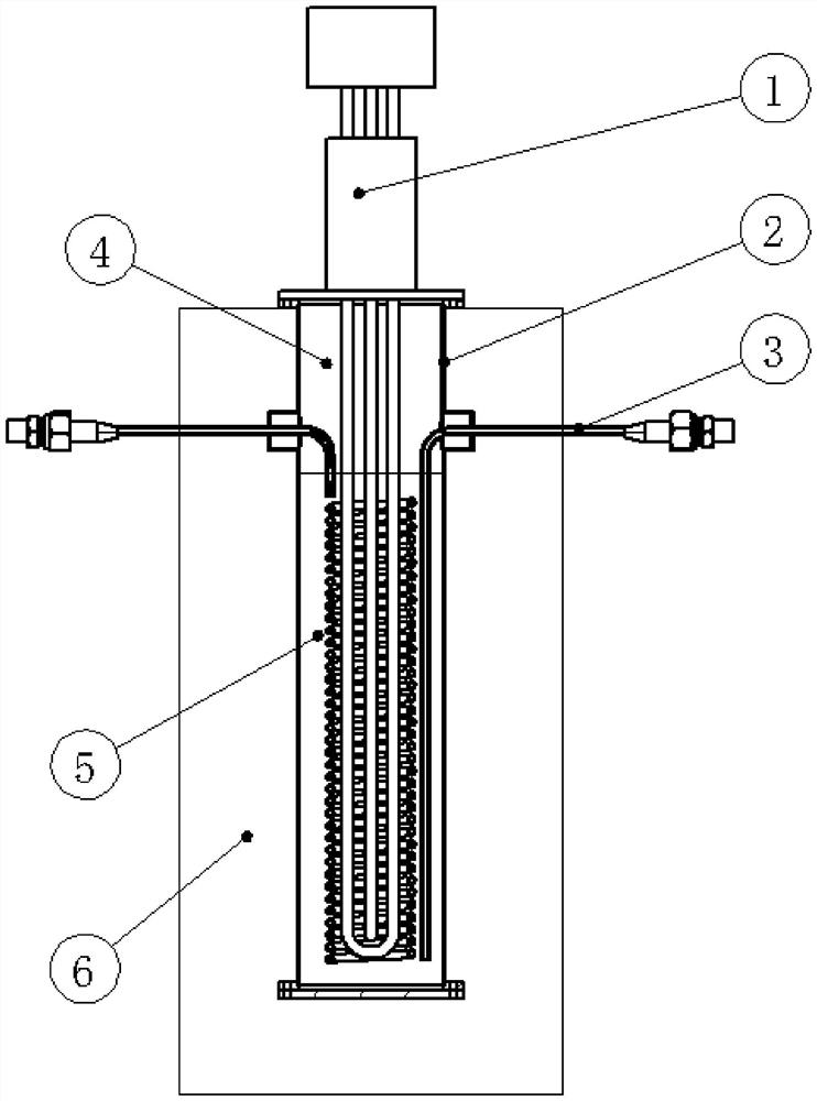 Electric heater for high-pressure small-flow ultralow-temperature fluid