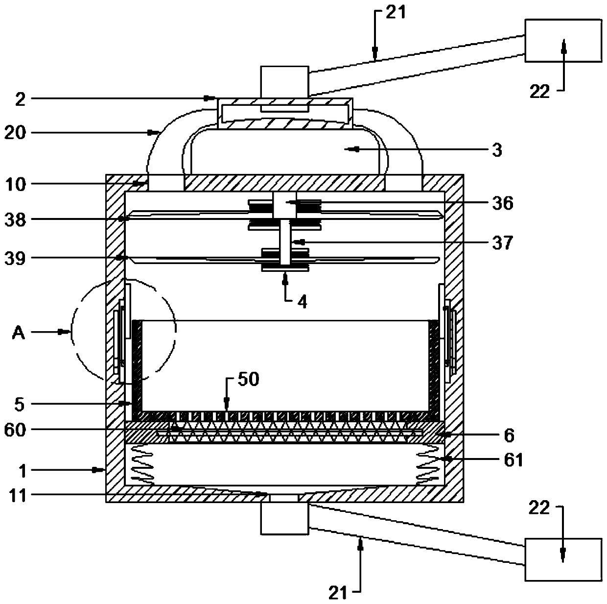 Household sewage treatment device