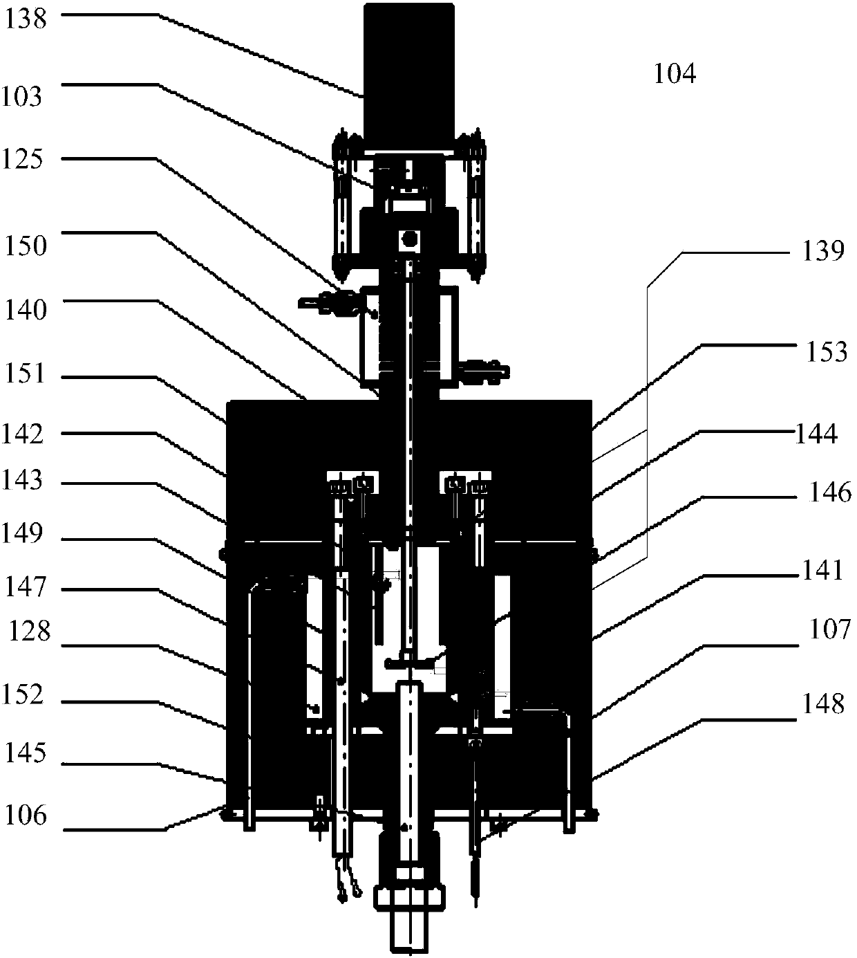 Device for testing high-temperature and high-pressure corrosion rate of multi-phase medium