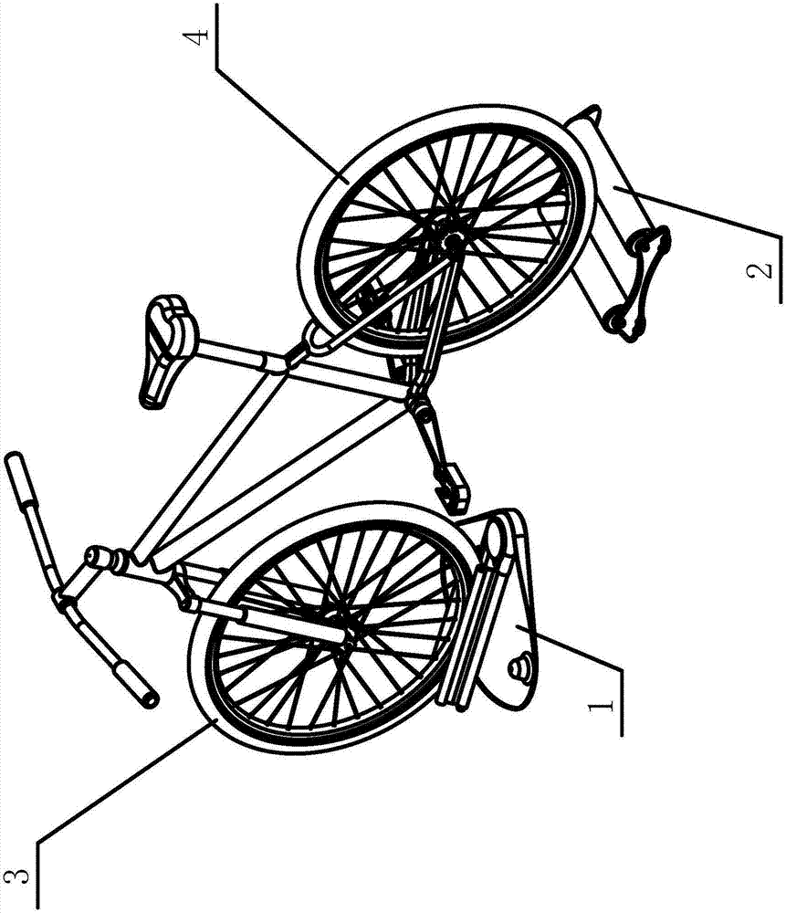 Self-fixed rotary bicycle riding balance simulator