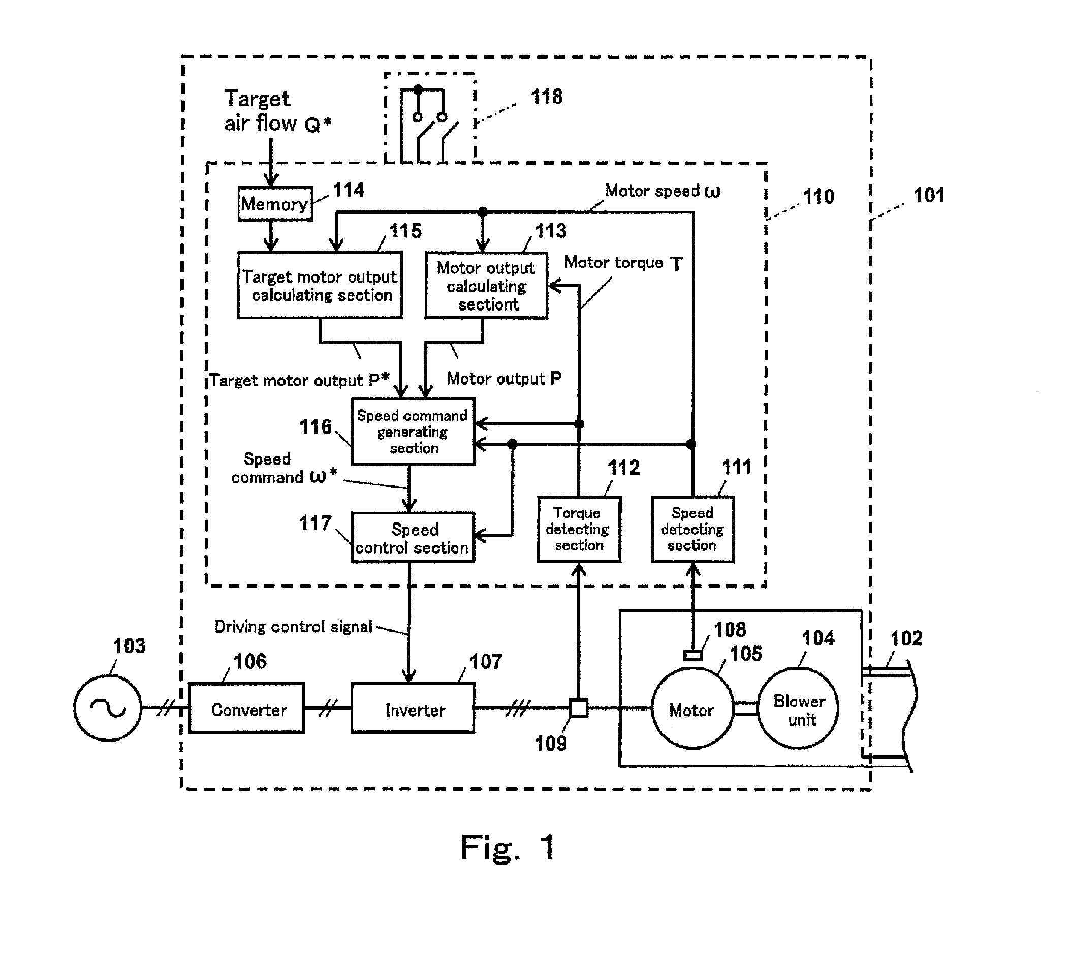 Motor control device, motor control method, and blower apparatus