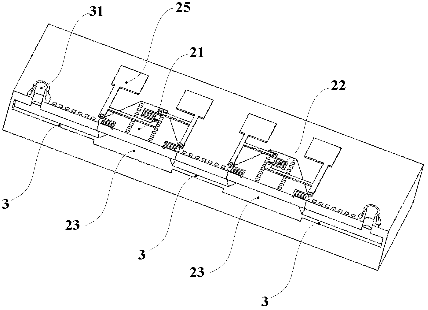 Single-silicon chip microflow sensor suitable to be packaged in surface mounting way and manufacturing method for single-silicon chip microflow sensor