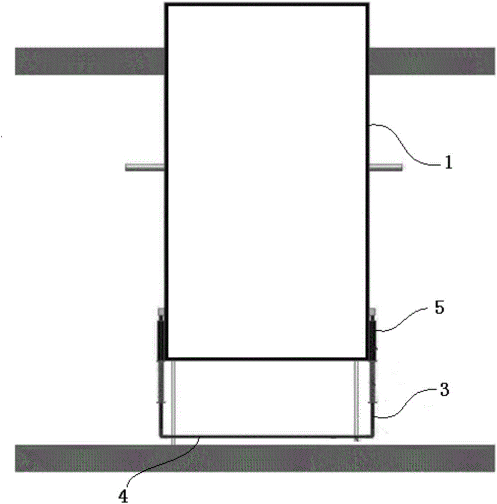 A space obstacle intercepting device for a mechanical construction hoist