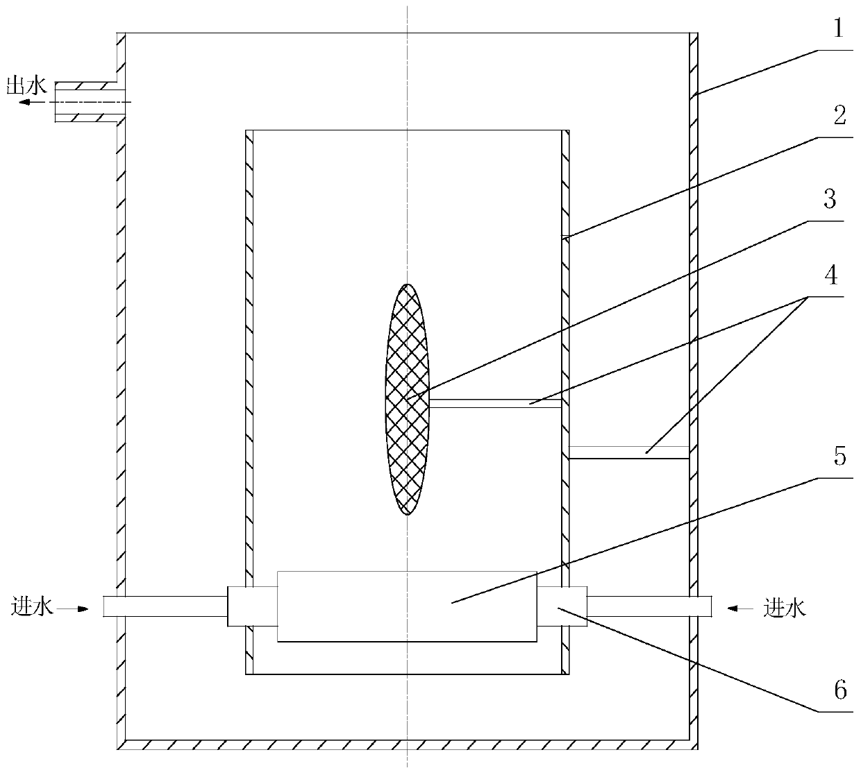 A loop reactor with a guide member