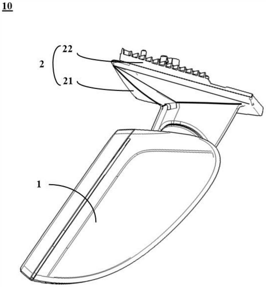 Exterior rearview mirror for vehicle and system for reducing wind noise of exterior rearview mirror