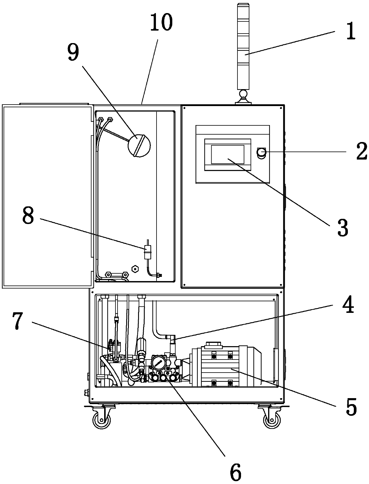 Tobacco high-pressure micro fog humidification system