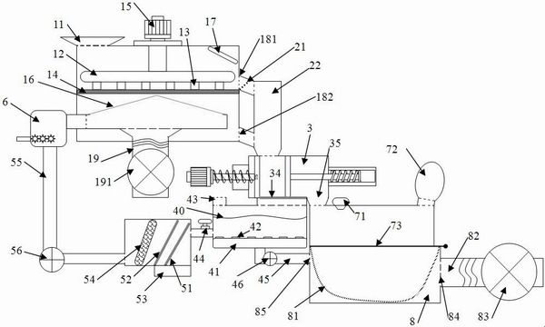 Poultry manure comprehensive treatment device