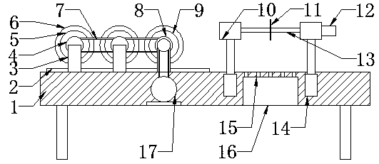 Packing bag heat-seal cutting device