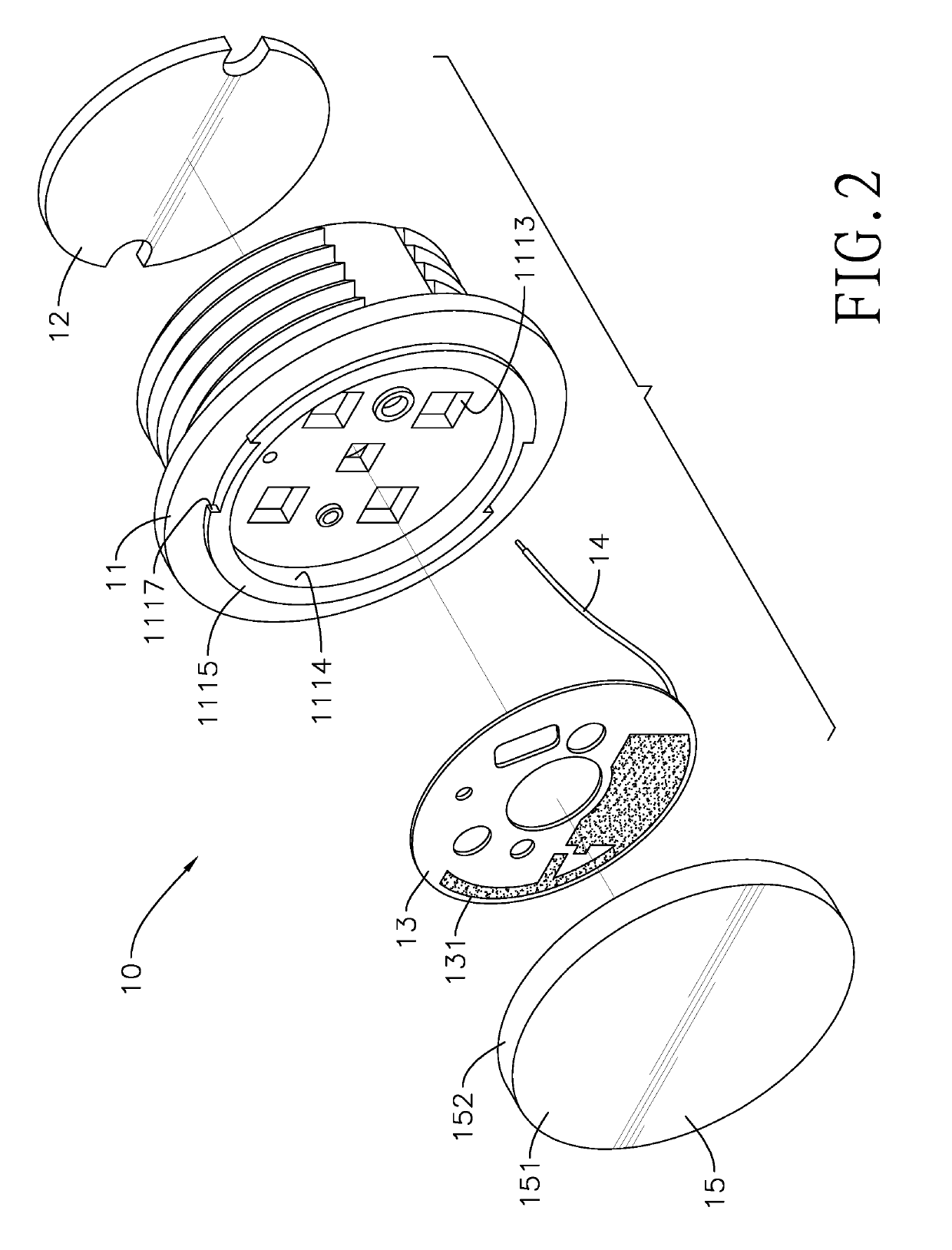 Sensor having separate antenna