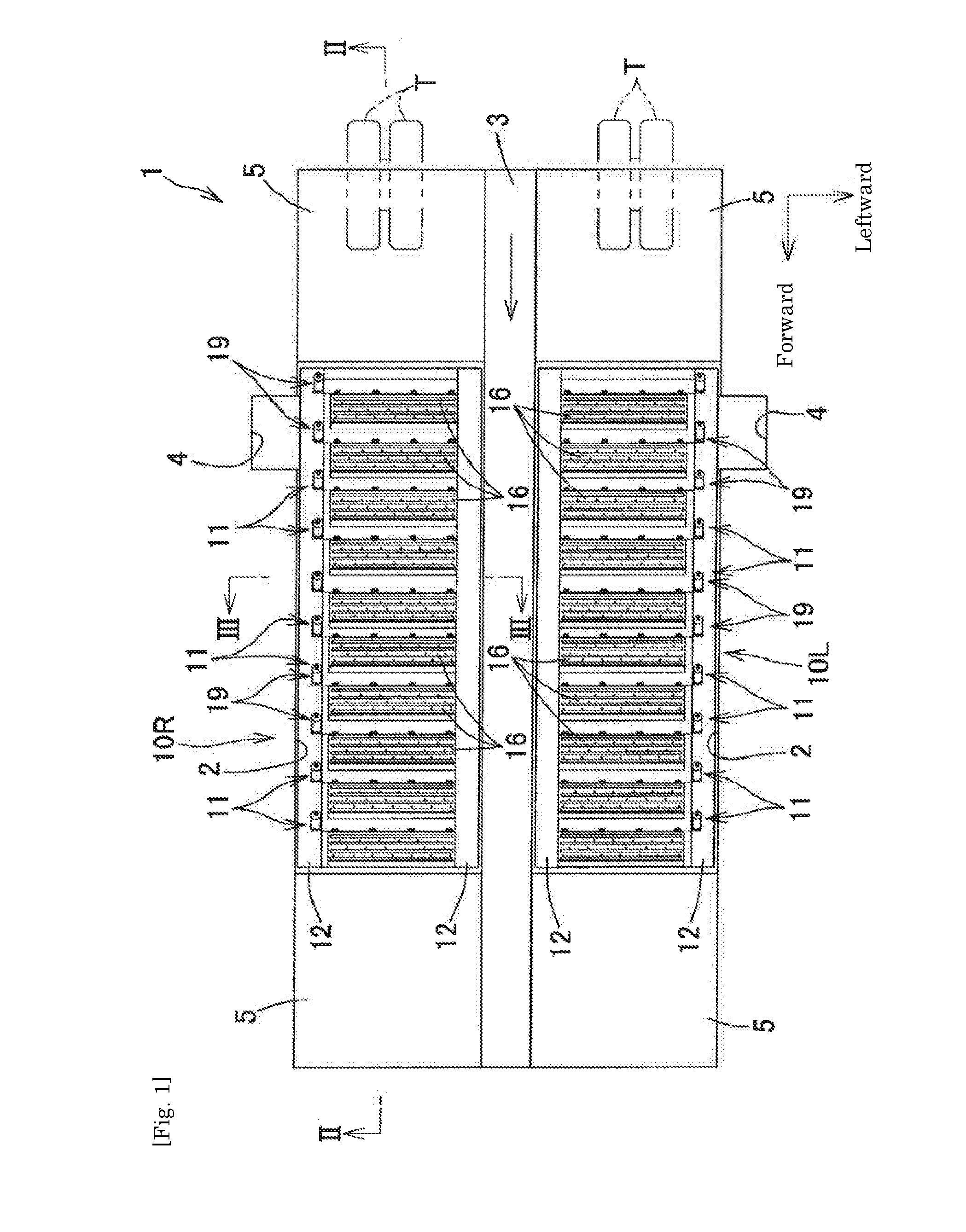 Vehicular attached matter removing device
