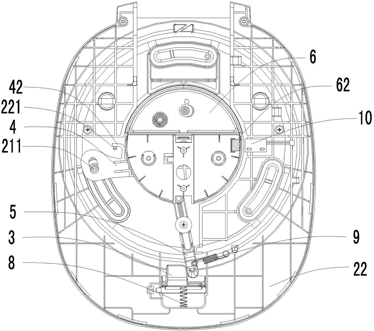 An electric pressure cooker with a cover that is easy to open