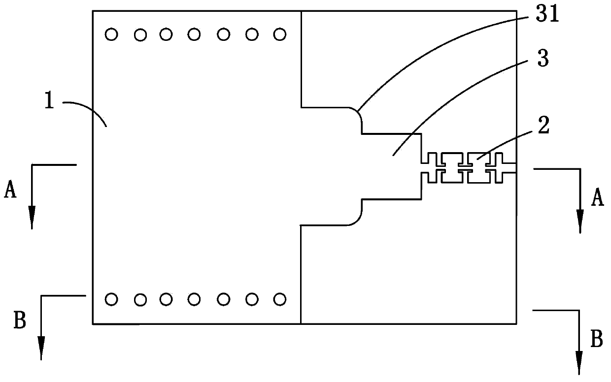 Millimeter-wave broadband band-pass filter