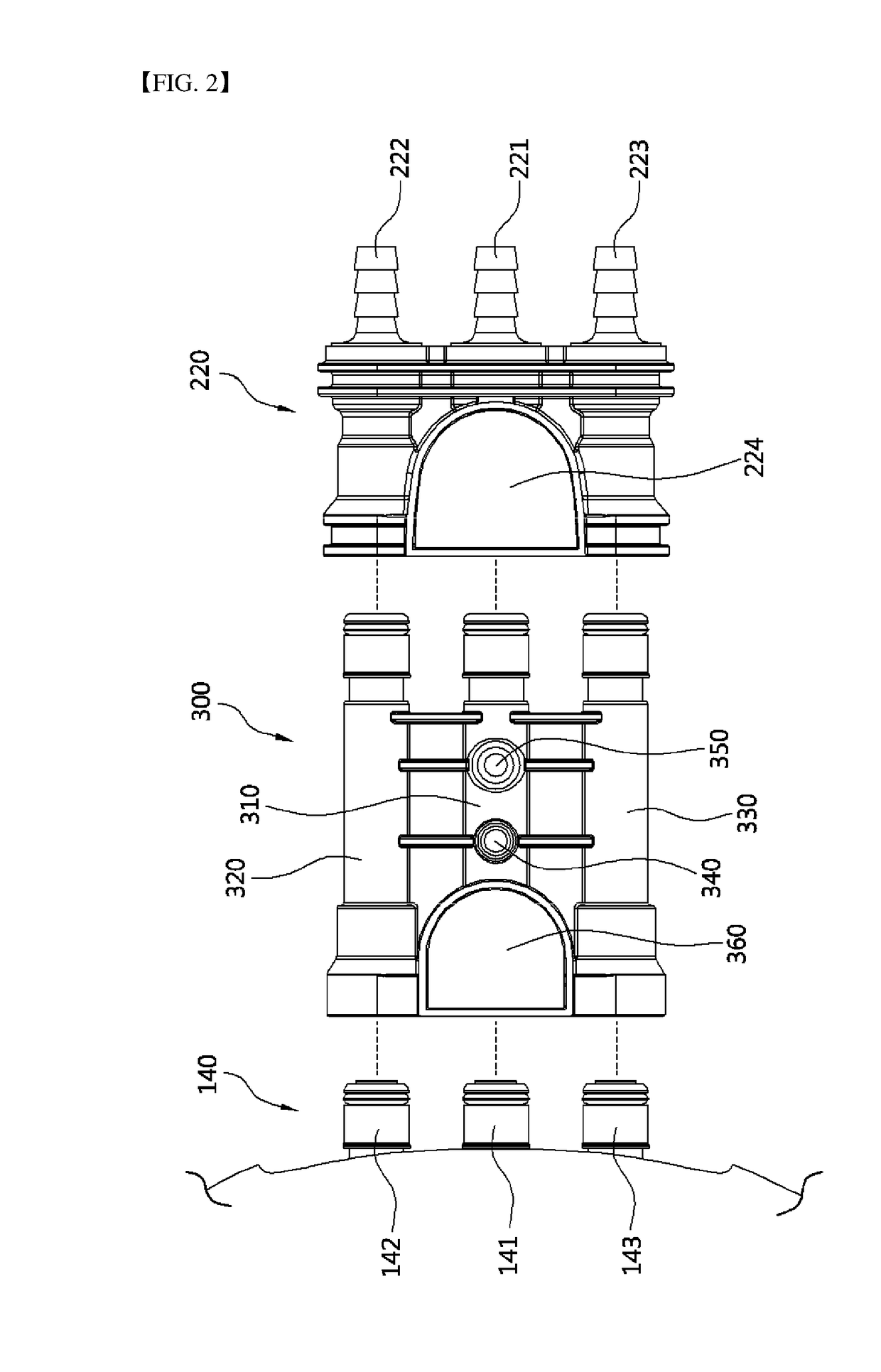 Apparatus for removing residual water in hot water mat using circulating pump