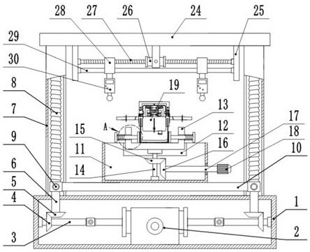 An all-round measurement device for bearing noise of a double-axis coil motor