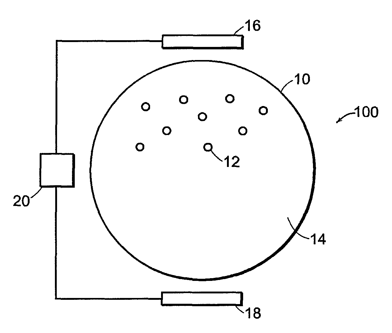 Electrophoretic display element with filler particles