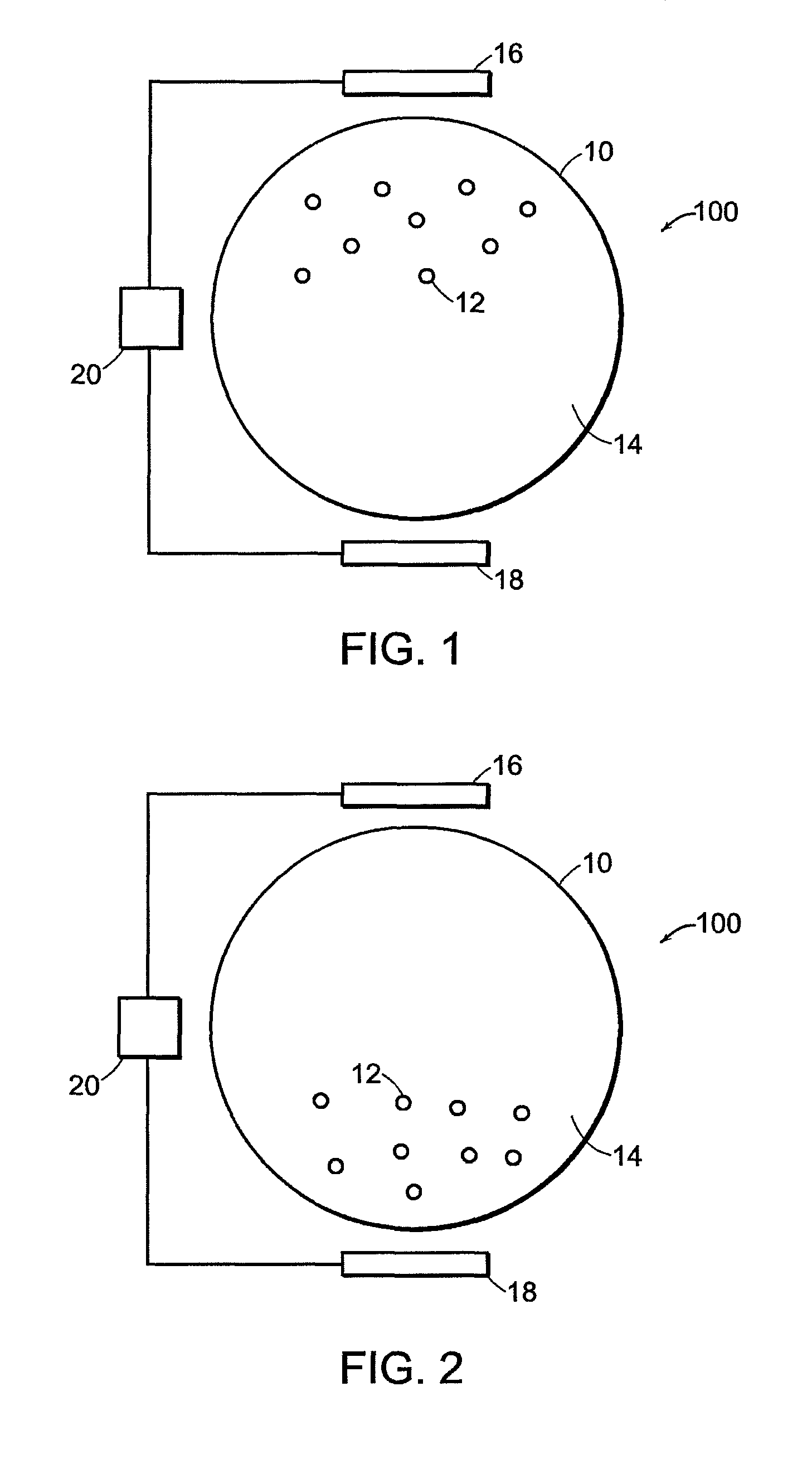 Electrophoretic display element with filler particles
