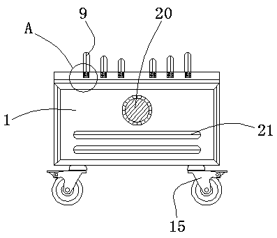 Multi-directional adjustable detection device used for flatness deformation