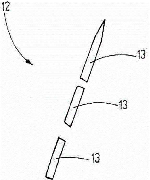 Method and container for verifying whether all fragments of a broken needle are present