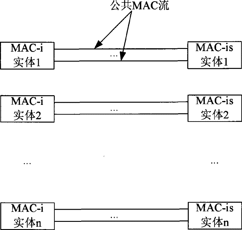 Method and device for allocating mac entities in ccch signaling transmission