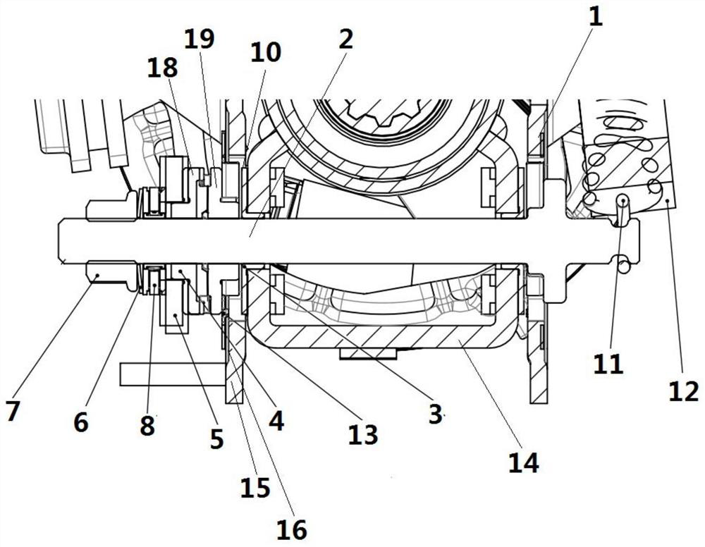 Angle adjusting mechanism for automobile steering column