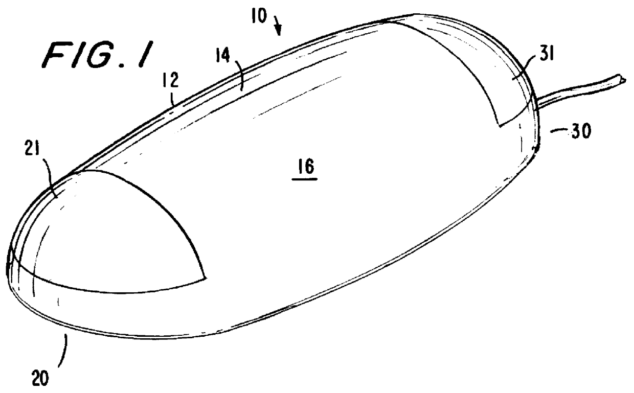 Thumb-actuated computer pointing-input device