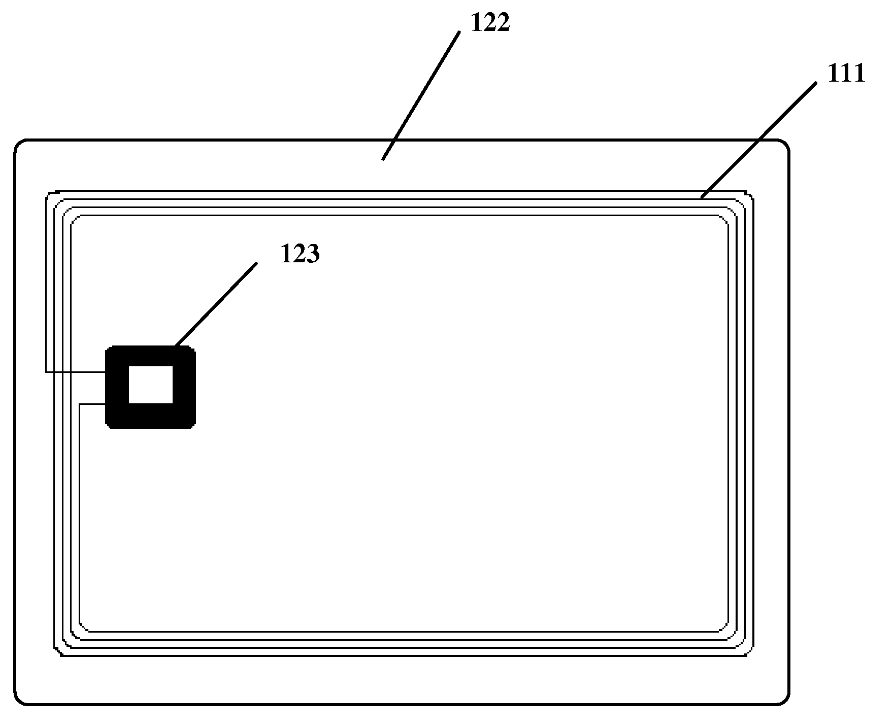 Antenna for the plug-in dual-interface smart card