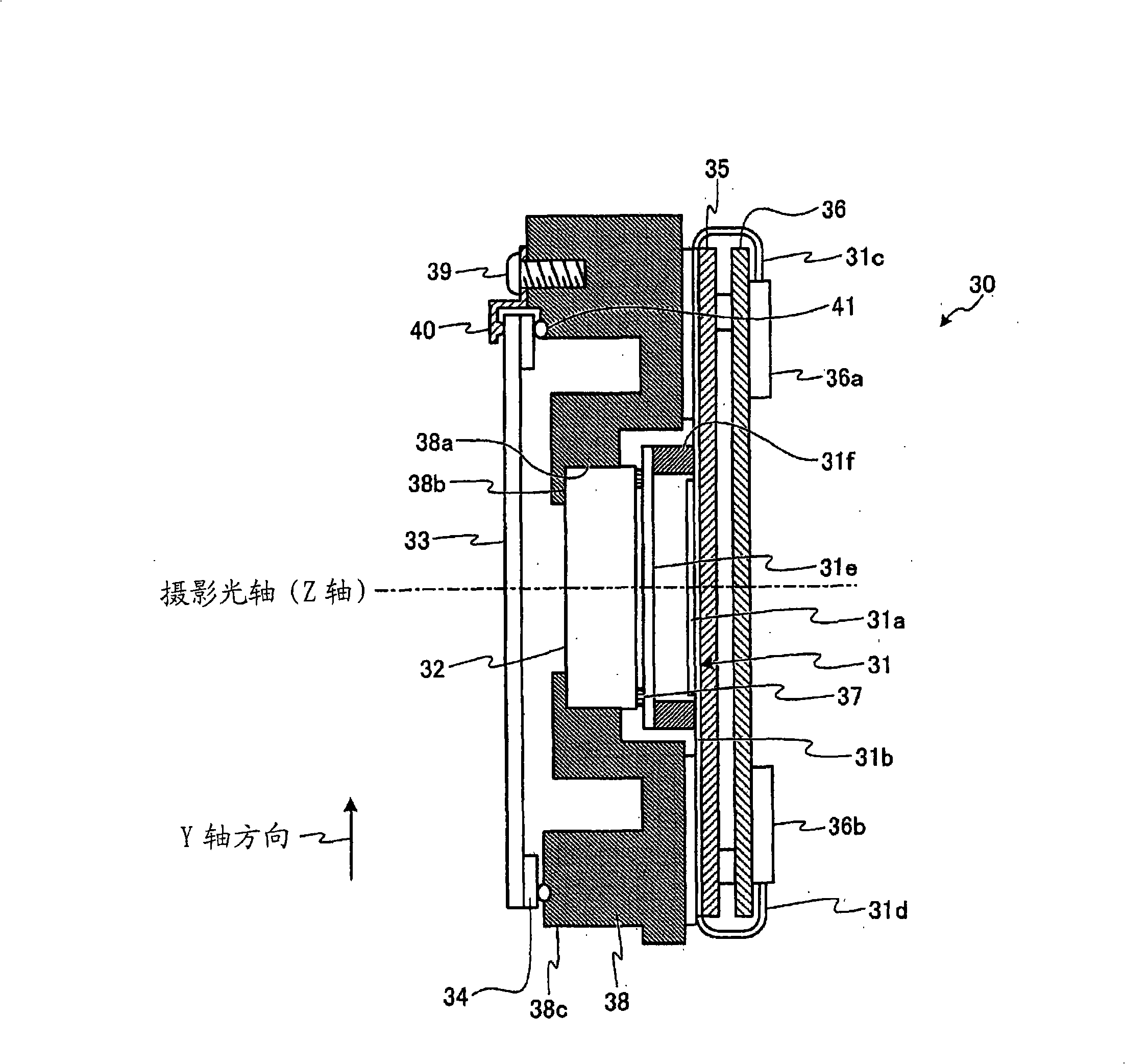Driving device and imaging device