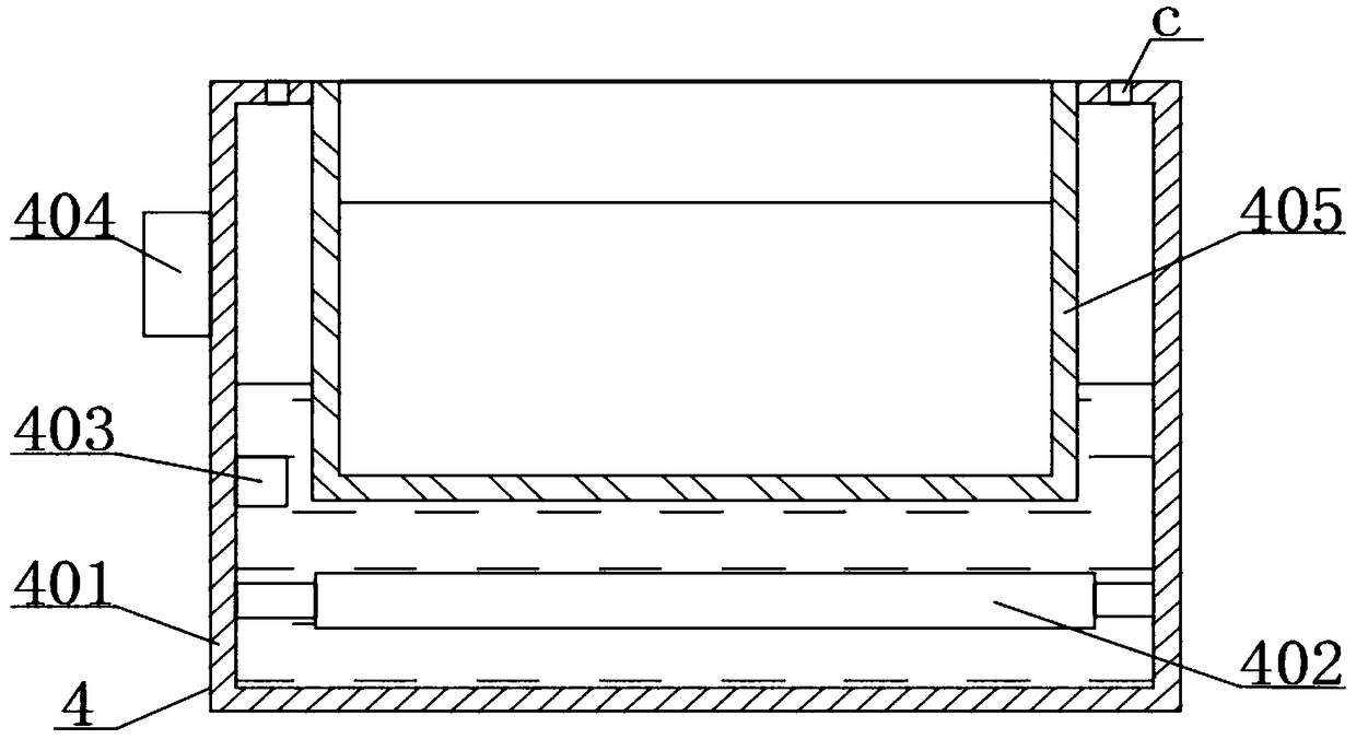 Wax immersing device of duck meat processing