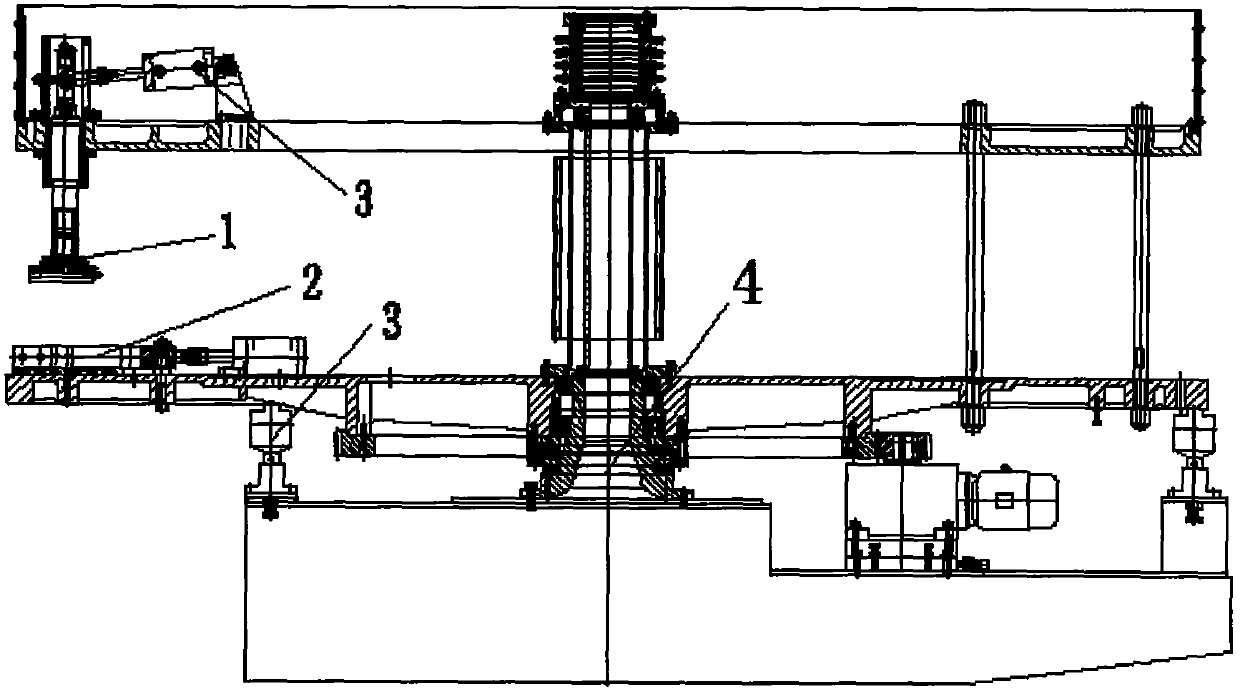 Mold pressing mechanism of full-automatic disc shoe upper injection molding machine