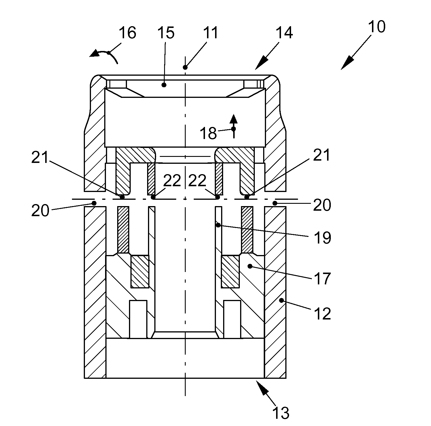 Misfuelling prevention device for a filler neck of a fuel tank