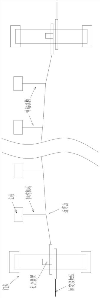 Active driving type folding and unfolding support device, mobile contact net and operation method