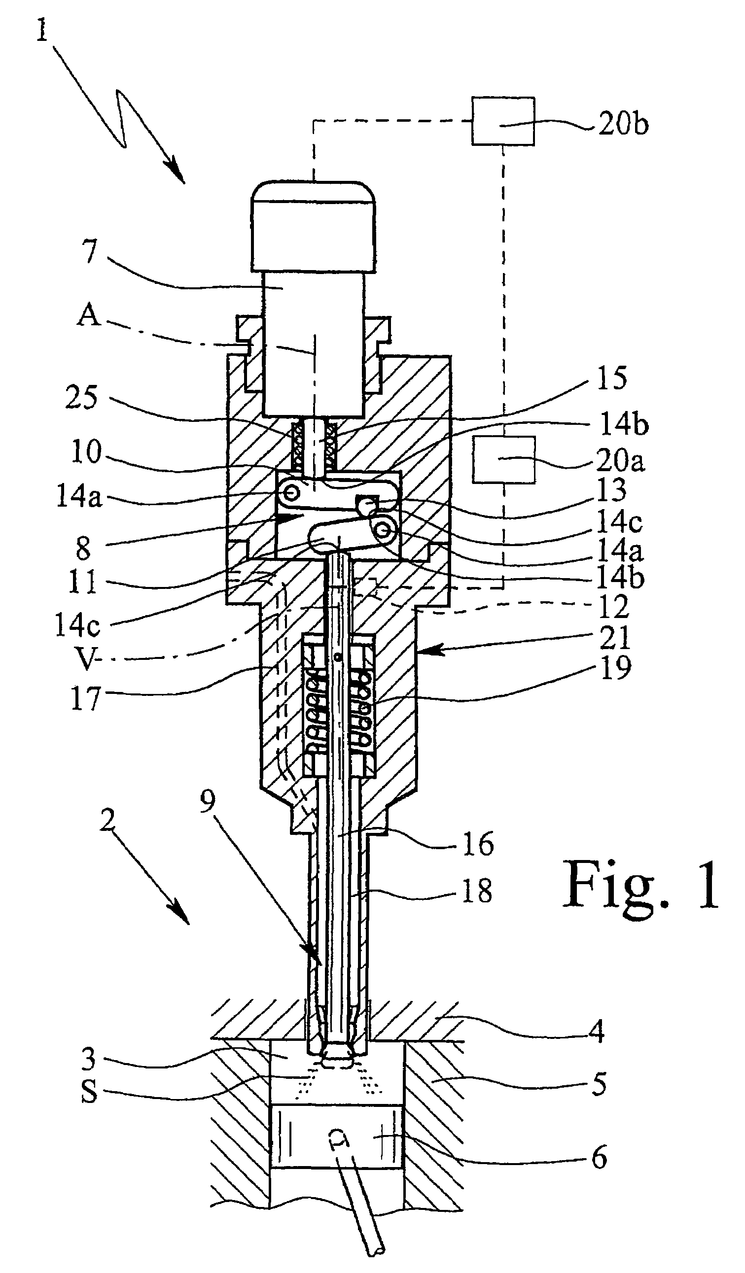 Valve device and method for injecting a gaseous fuel