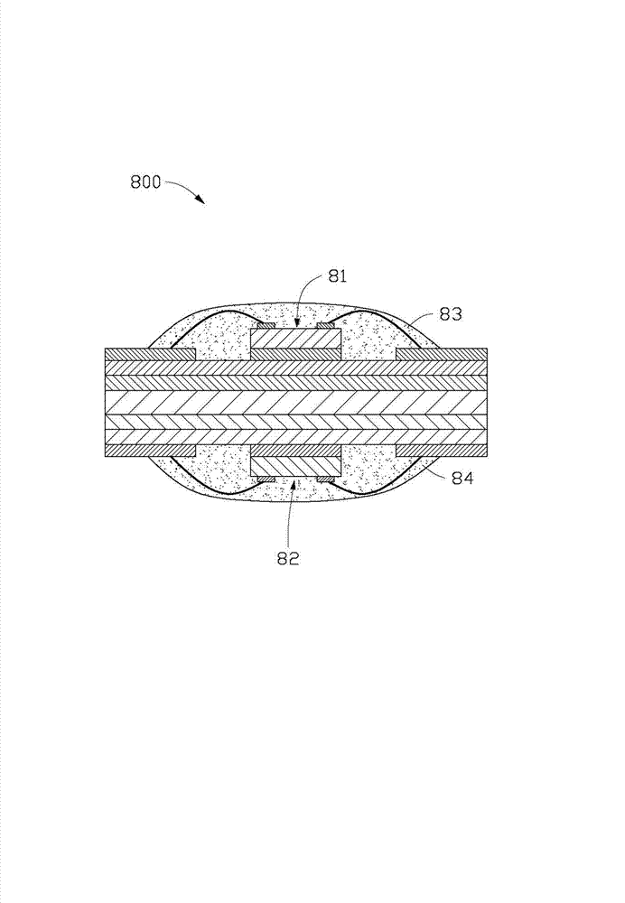 Double-sided circuit board structure