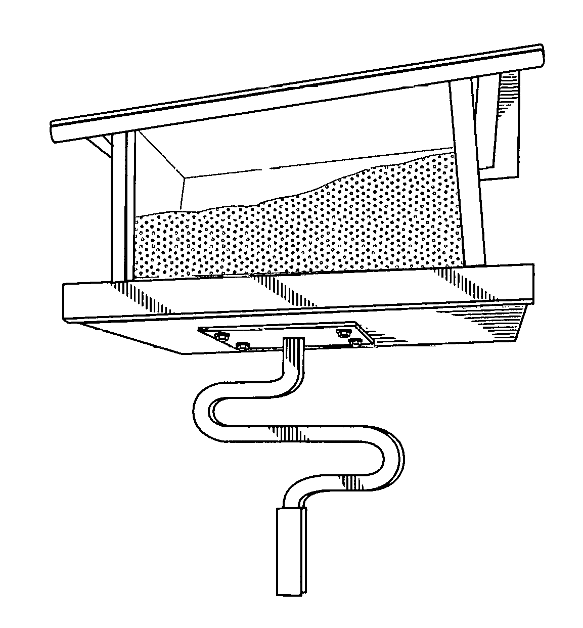 Rotary ground auger base and feeder stand