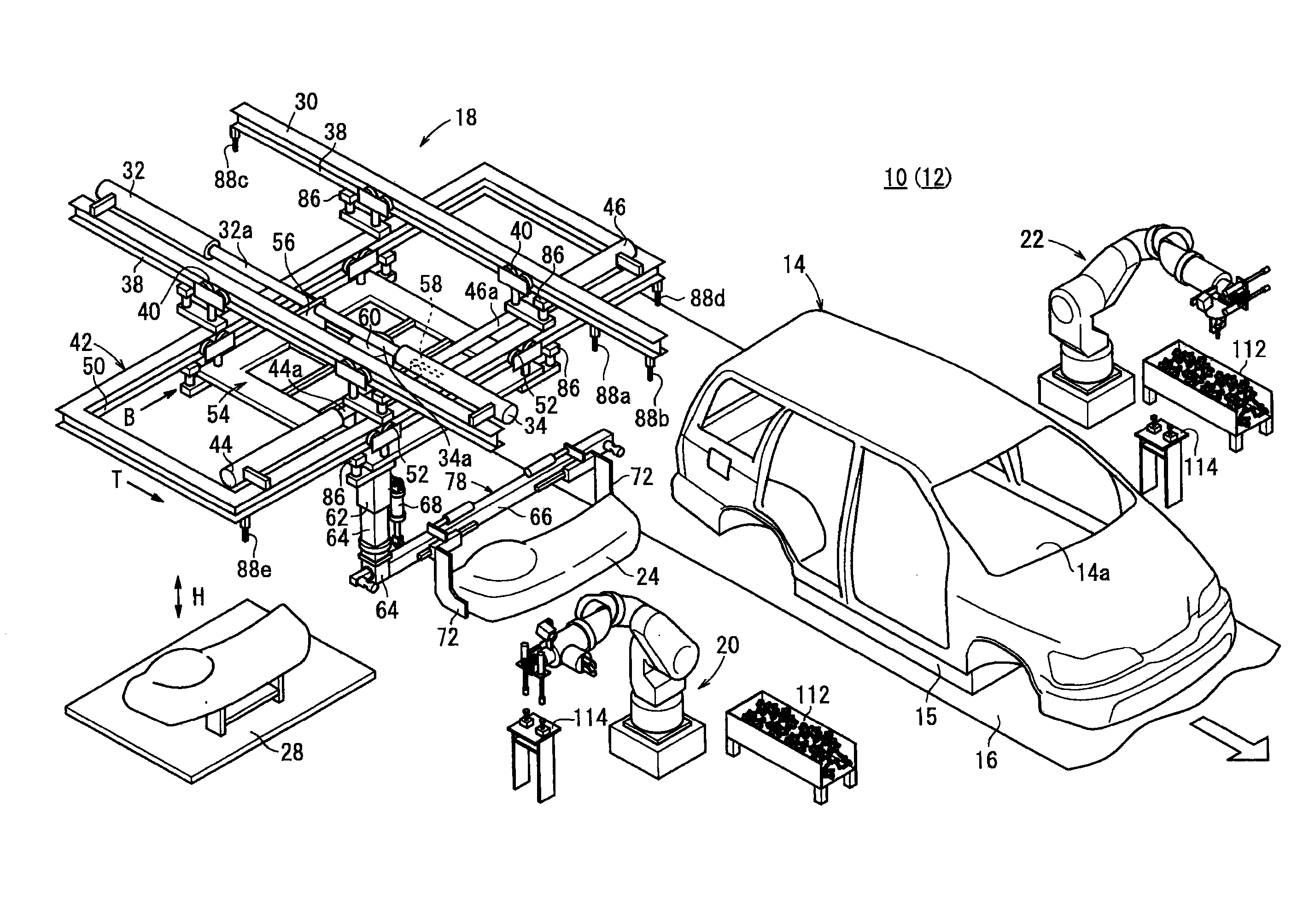 Device and method for mounting vehicle instrument panel