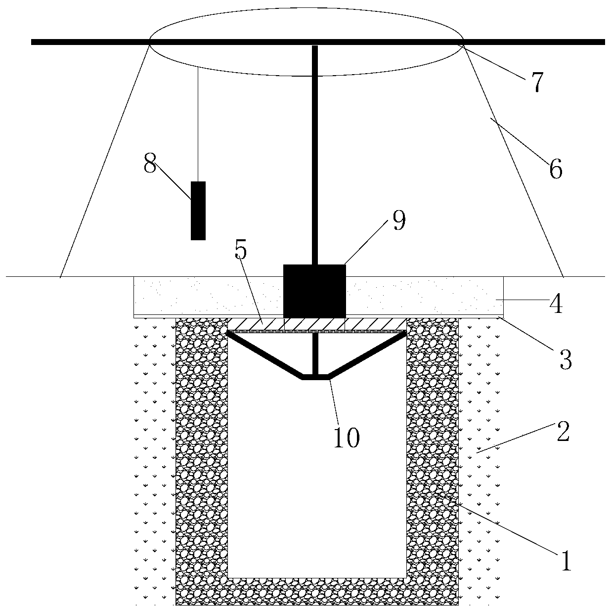 Construction method of inspection well