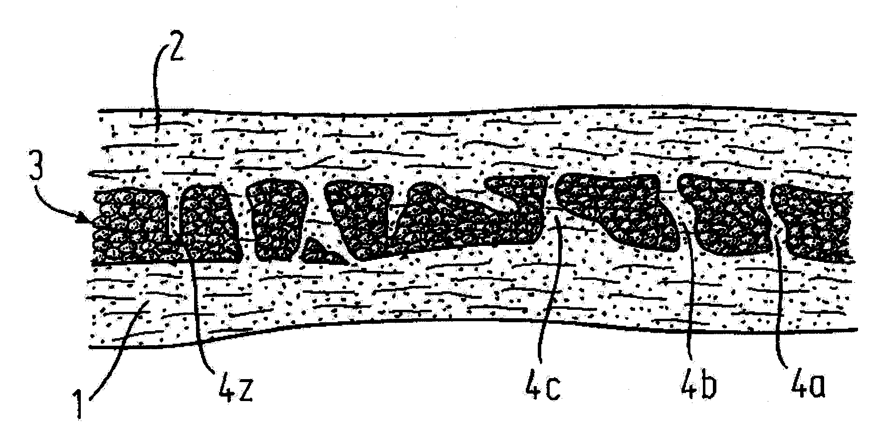 Composite material for thermal insulation and sound insulation and method for the manufacture thereof as well as household appliance