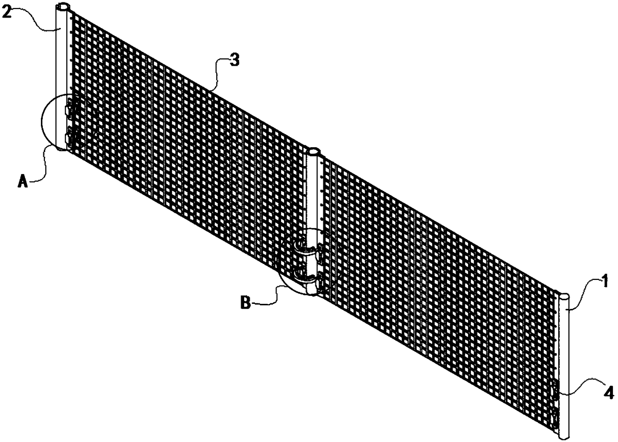 Road emergency guard bar convenient to transport and mount